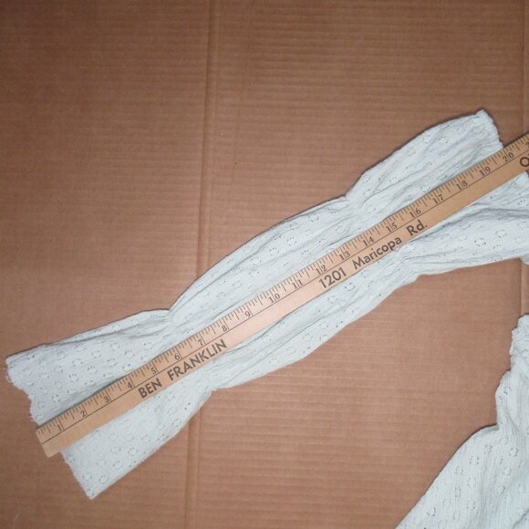 Worth Collective Eyelet Lace Puff Sleeve Midi Dress | Size XL - Picture 12 of 16